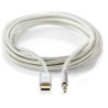 NEDIS PROFIGOLD USB-C/USB 2.0 adapter/ USB-C male - 3.5 jack mm male/ nylon/ silver/ BOX/ 1m