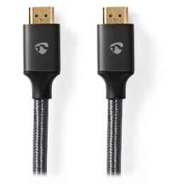 NEDIS PROFIGOLD High Speed HDMI 2.0 kabel s ethernetem/ 4K@60Hz/ zlacené konektory HDMI-HDMI/ bavlna/ šedý/ BOX/ 3m