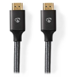 NEDIS PROFIGOLD High Speed HDMI 2.0 kabel s ethernetem/ 4K@60Hz/ zlacené konektory HDMI-HDMI/ bavlna/ šedý/ BOX/ 5m