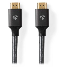 NEDIS PROFIGOLD High Speed HDMI 2.0 kabel s ethernetem/ 4K@60Hz/ zlacené konektory HDMI-HDMI/ bavlna/ šedý/ BOX/ 10m