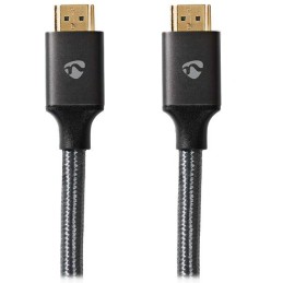NEDIS PROFIGOLD Ultra High Speed HDMI 2.1 kabel/ 8K@60H/ zlacené konektory HDMI-HDMI/ bavlna/ antracit/ BOX/ 2m