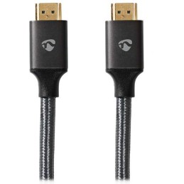 NEDIS PROFIGOLD Ultra High Speed HDMI 2.1 kabel/ 8K@60H/ zlacené konektory HDMI-HDMI/ bavlna/ antracit/ BOX/ 3m