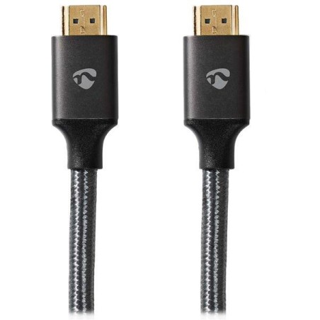 NEDIS PROFIGOLD Ultra High Speed HDMI 2.1 kabel/ 8K@60H/ zlacené konektory HDMI-HDMI/ bavlna/ antracit/ BOX/ 3m