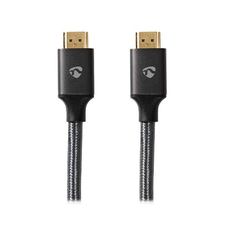 NEDIS PROFIGOLD Ultra High Speed HDMI 2.1 kabel/ 8K@60H/ zlacené konektory HDMI-HDMI/ bavlna/ antracit/ BOX/ 5m