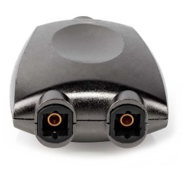 NEDIS PROFIGOLD Toslink adaptér/ Toslink zásuvka - 2x Toslink zásuvka/ rozbočovač/ hliník/ šedý/ BOX