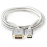 NEDIS PROFIGOLD HDMI-Kabel / HDMI-Stecker - DVI-D 24+1 Stecker / Baumwolle / Silber / BOX / 2 m