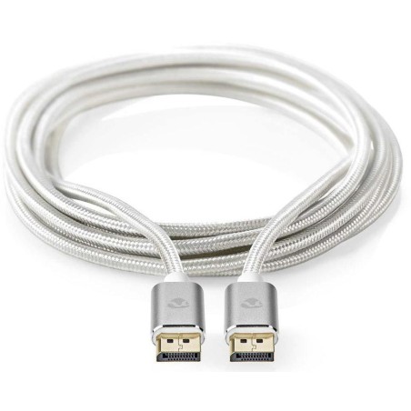 NEDIS PROFIGOLD Displayport kabel/ DisplayPort zástrčka - DisplayPort zástrčka/ bavlna/ stříbrný/ BOX/ 2m