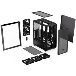Endorfy skříň Arx 500 Air / ATX / 5 x 140 fan (až 7 fans) / 2xUSB-A / USB-C / tvrzené sklo  / mesh panel /  černá
