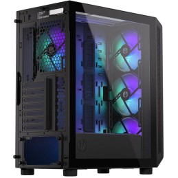 Endorfy skříň Arx 500 ARGB / ATX / 4 x 140 ARGB fan (až 7 fans) / 2xUSB-A / USB-C / tvrzené sklo  / mesh panel /  černá