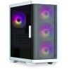 Obudowa Zalman M4 Biała / miniT / 4x 120mm wentylator ARBG / 2xUSB 3.0 / 1xUSB 2.0 / szkło hartowane / biała
