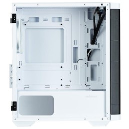 Zalman skříň M4 White / miniT / 4x 120mm ARBG fan / 2xUSB 3.0 / 1xUSB 2.0 / tvrzené sklo / bílá