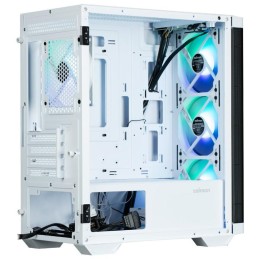 Zalman skříň M4 White / miniT / 4x 120mm ARBG fan / 2xUSB 3.0 / 1xUSB 2.0 / tvrzené sklo / bílá