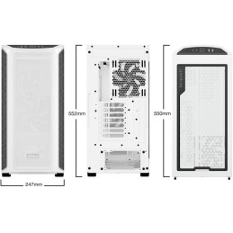 Be quiet! skříň SHADOW BASE 800DX / ARGB / 3x140mm fan / USB-C / 2xUSB 3.0 / tvrzené sklo / bílá