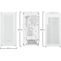 Be quiet! skříň SHADOW BASE 800FX / ARGB / 4x140mm ARGB fan / USB-C / 2xUSB 3.0 / tvrzené  sklo / bílá
