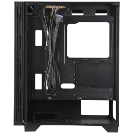 BitFenix skříň Flow FRGB/ ATX / 4x120mm FRGB fan / 2xUSB 3.0  / tvrzené sklo / černá