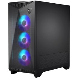 MSI skříň MPG GUNGNIR 300R AIRFLOW/ bez zdroje/ levé temperované sklo/ 4x 120 mm A-RGB fan/ 1x USB-C/ 2x USB3.2/ černá