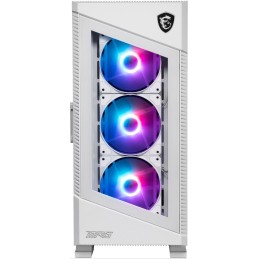MSI skříň MPG VELOX 100R WHITE/ bez zdroje/ levé temperované sklo/ 4x ARGB 120 mm fan/ 1x USB3.1 Type-C/ 2x USB3.0/ bílá