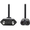 NEDIS napájecí kabel pro adaptéry/ Euro zástrčka - konektor IEC-320-C7/ přímý-přímý/ dvoulinka/ černý/ bulk/ 0,5m