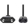 NEDIS napájací kábel pre adaptéry/ Euro zástrčka - konektor IEC-320-C7/ priamy-priamy/ dvojlinka/ čierny/ bulk/ 2m