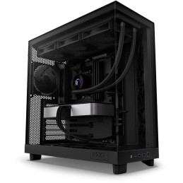 NZXT skříň H6 Flow dvoukomorová / MidT / 3x120mm fan / 2xUSB 3.2 / USB-C / prosklená bočnice i čelo / černá