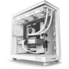 NZXT skříň H6 Flow dvoukomorová / MidT / 3x120mm fan / 2xUSB 3.2 / USB-C / prosklená bočnice i čelo / bílá