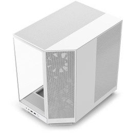 NZXT skříň H6 Flow dvoukomorová / MidT / 3x120mm fan / 2xUSB 3.2 / USB-C / prosklená bočnice i čelo / bílá
