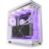 Obudowa dwukomorowa NZXT H6 Flow RGB / MidT / wentylator 3x120mm RGB / 2xUSB 3.2 / USB-C / szkło / biały