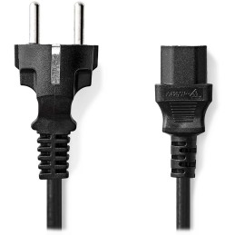 NEDIS napájecí kabel 230V/ přípojný 10A/ konektor IEC-320-C13/ přímá zástrčka Schuko/ černý/ bulk/ 5m