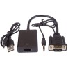 PremiumCord VGA+audio electronic converter to HDMI FULL HD 1080p interface