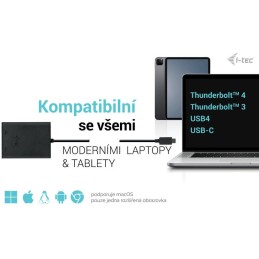 I-tec USB-C Dual 4K/60Hz (single 8K/30Hz) HDMI video adaptér