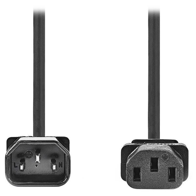 NEDIS napájecí prodlužovací kabel/ konektor IEC-320-C14/ konektor IEC-320-C13/ černý/ bulk/ 5m