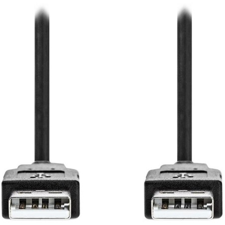 NEDIS kabel USB 2.0/ zástrčka USB-A - zástrčka USB-A/ černý/ bulk/ 1m