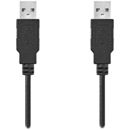 NEDIS kabel USB 2.0/ zástrčka USB-A - zástrčka USB-A/ černý/ bulk/ 1m