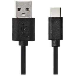 NEDIS kabel USB 2.0/ zástrčka USB-C - zástrčka USB-A/ černý/ blistr/ 10cm