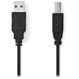 NEDIS kabel USB 2.0/ zástrčka USB-A - zástrčka USB-B/ k tiskárně apod./ černý/ bulk/ 5m