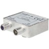 NEDIS Satellitenantennenadapter/ F-Buchse/ IEC-Stecker (Koax)/ IEC-Buchse (Koax)/ vernickelt/ 75 Ohm/ Metall/ BOX