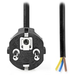 NEDIS napájecí kabel/ zástrčka Typ F/ přímý - přímý/ poniklovaný/ černý/ bulk/ 3m