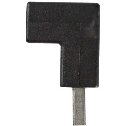 NEDIS adaptér USB 2.0/ zástrčka USB-A - zásuvka USB-A zásuvka/ 480 Mbps/ kulatý/ poniklovaný/ PVC/ černý/ blistr