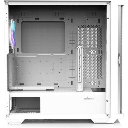 Zalman skříň Z10 Duo / ATX / 4x120 mm ARGB fan / 2xUSB 3.0 / USB-C / tvrzené sklo / bílá