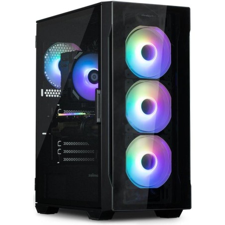 Zalman skříň I3 Neo / middle tower / ATX / 4x120 ARGB fan / 2xUSB 3.0 / 1xUSB 2.0 / skl. přední panel i bočnice / černá