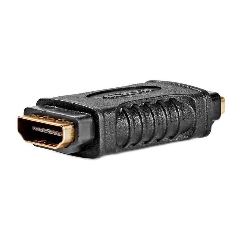 NEDIS adaptér HDMI/ zásuvka HDMI - zásuvka HDMI/ pozlacené konektory/ přímý/ černý/ box