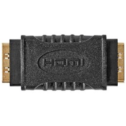 NEDIS adaptér HDMI/ zásuvka HDMI - zásuvka HDMI/ pozlacené konektory/ přímý/ černý/ box