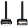 NEDIS USB 2.0 Verlängerungskabel / USB-A-Stecker - USB-A-Buchse / vernickelte Anschlüsse / schwarz / lose / 2 m