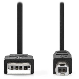 NEDIS kabel USB 2.0/ zástrčka USB-A - zástrčka USB-B/ k tiskárně apod./ černý/ bulk/ 1m