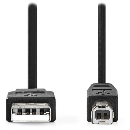 NEDIS kabel USB 2.0/ zástrčka USB-A - zástrčka USB-B/ k tiskárně apod./ černý/ bulk/ 1m