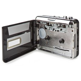 NEDIS kazetový převodník/ výstup 1x 3,5 mm/ 1x mini USB/ napájení z USB/ černý