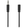 Kabel przedłużający audio stereo NEDIS z wtyczką jack/3,5 mm - gniazdem 3,5 mm/czarny/luzem/5 m