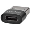 NEDIS adaptér USB/ konektory USB 2.0 A – USB-C zásuvka/ černý/ blistr