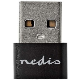 NEDIS adaptér USB/ konektory USB 2.0 A – USB-C zásuvka/ černý/ blistr