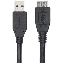 NEDIS kabel USB 3.0/ zástrčka USB-A - zástrčka USB-Micro B/ černý/ bulk/ 1m